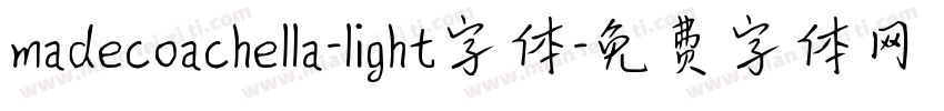 madecoachella-light字体字体转换