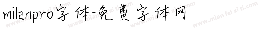 milanpro字体字体转换