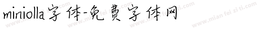 miniolla字体字体转换