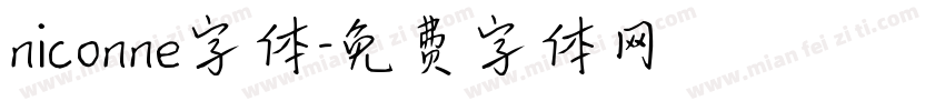 niconne字体字体转换