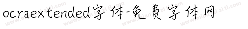 ocraextended字体字体转换