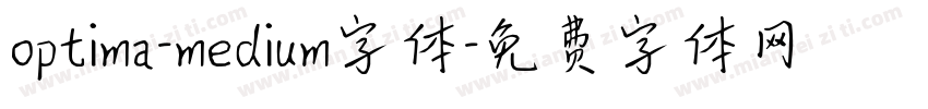 optima-medium字体字体转换