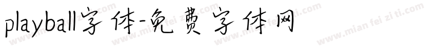 playball字体字体转换