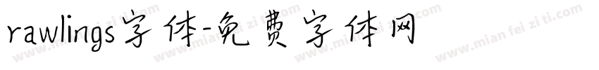 rawlings字体字体转换