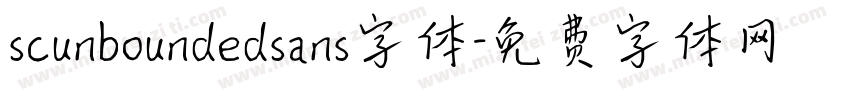 scunboundedsans字体字体转换