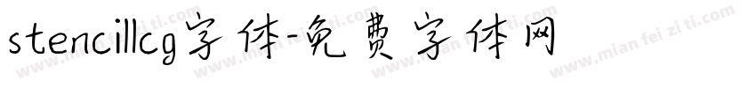 stencillcg字体字体转换