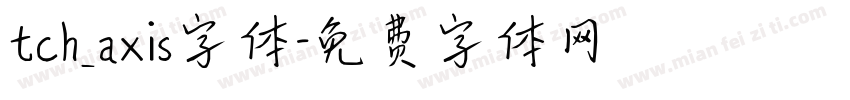 tch_axis字体字体转换
