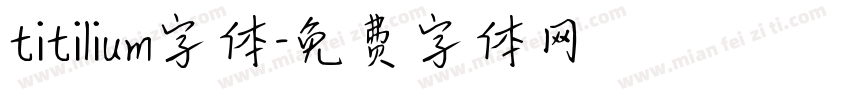 titilium字体字体转换