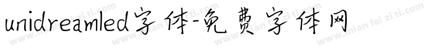 unidreamled字体字体转换