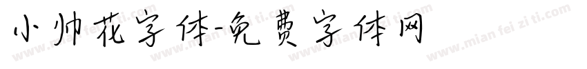 小帅花字体字体转换