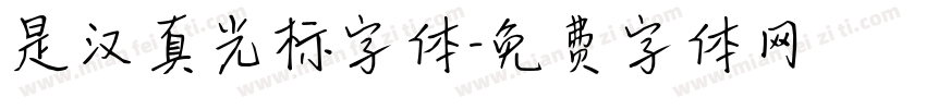 是汉真光标字体字体转换