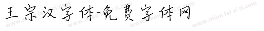 王宗汉字体字体转换