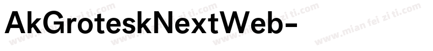 AkGroteskNextWeb字体转换