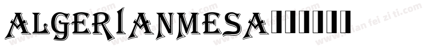 AlgerianMesa字体转换