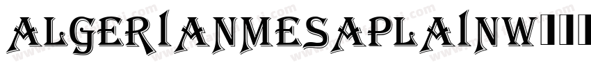 AlgerianMesaPlainW00字体转换