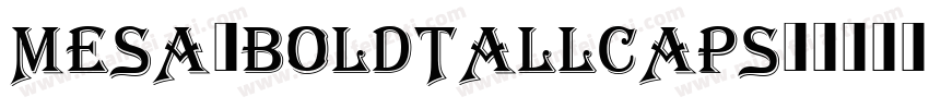 Mesa-BoldTallCaps字体转换