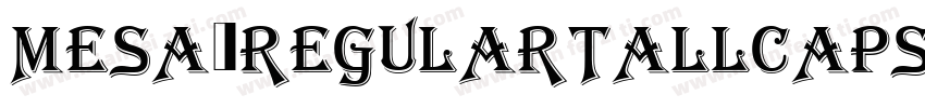 Mesa-RegularTallCaps字体转换
