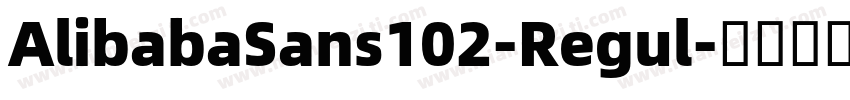 AlibabaSans102-Regul字体转换