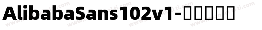 AlibabaSans102v1字体转换