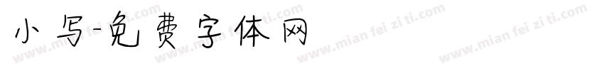小写字体转换