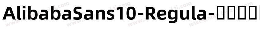 AlibabaSans10-Regula字体转换