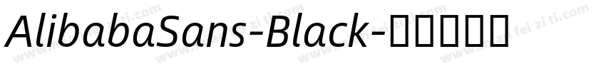 AlibabaSans-Black字体转换