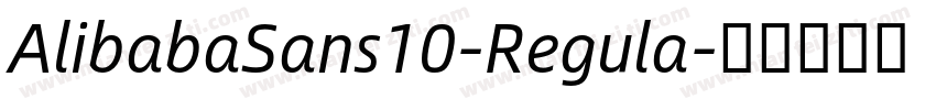 AlibabaSans10-Regula字体转换