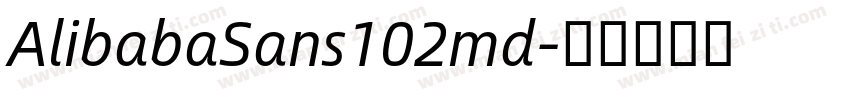 AlibabaSans102md字体转换