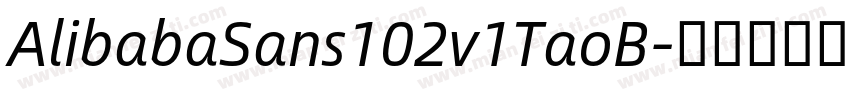AlibabaSans102v1TaoB字体转换