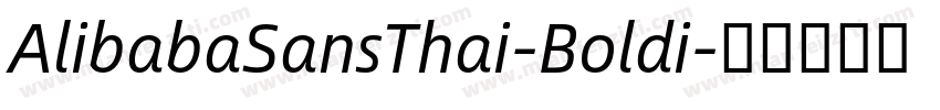 AlibabaSansThai-Boldi字体转换