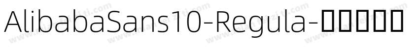 AlibabaSans10-Regula字体转换
