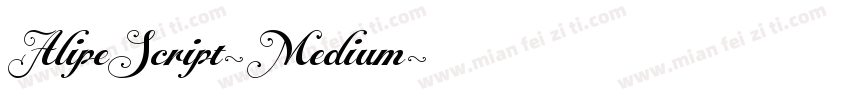 AlipeScript-Medium字体转换