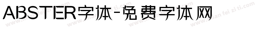 ABSTER字体字体转换