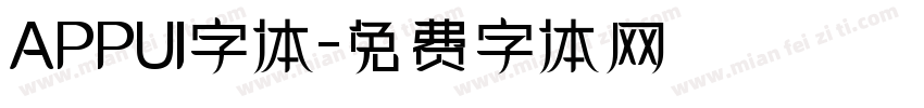 APPUI字体字体转换