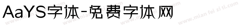 AaYS字体字体转换