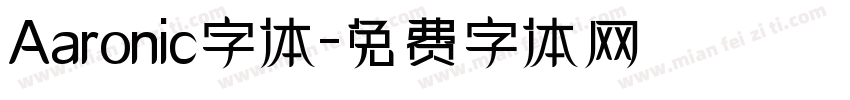 Aaronic字体字体转换