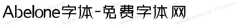 Abelone字体字体转换