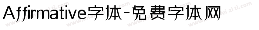 Affirmative字体字体转换