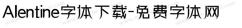 Alentine字体下载字体转换