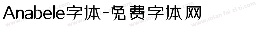 Anabele字体字体转换