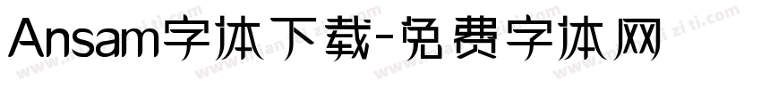 Ansam字体下载字体转换