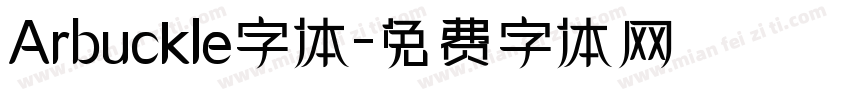 Arbuckle字体字体转换
