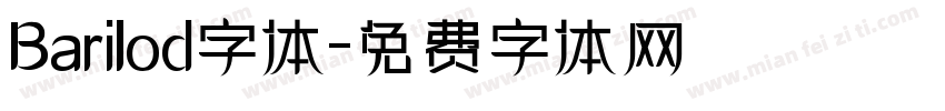 Barilod字体字体转换
