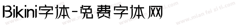 Bikini字体字体转换