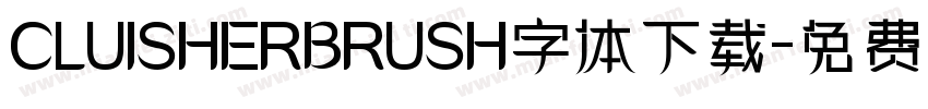 CLUISHERBRUSH字体下载字体转换