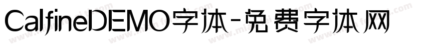 CalfineDEMO字体字体转换
