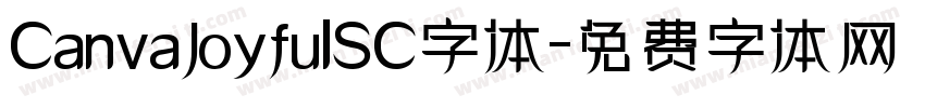 CanvaJoyfulSC字体字体转换