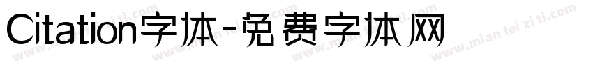 Citation字体字体转换