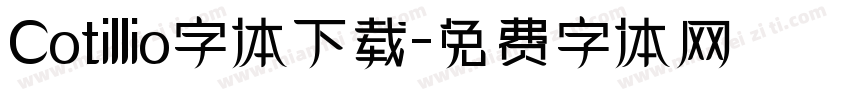 Cotillio字体下载字体转换