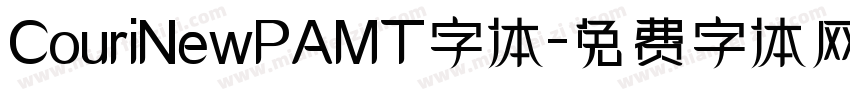 CouriNewPAMT字体字体转换